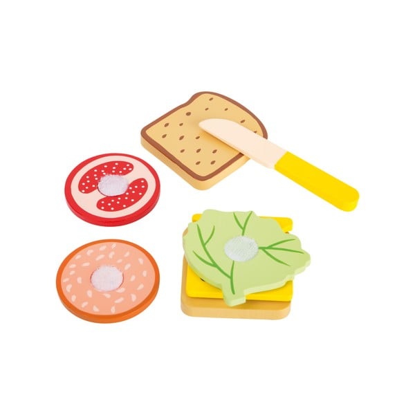 Комплект дървени детски играчки за сандвичи Snacktime - Legler