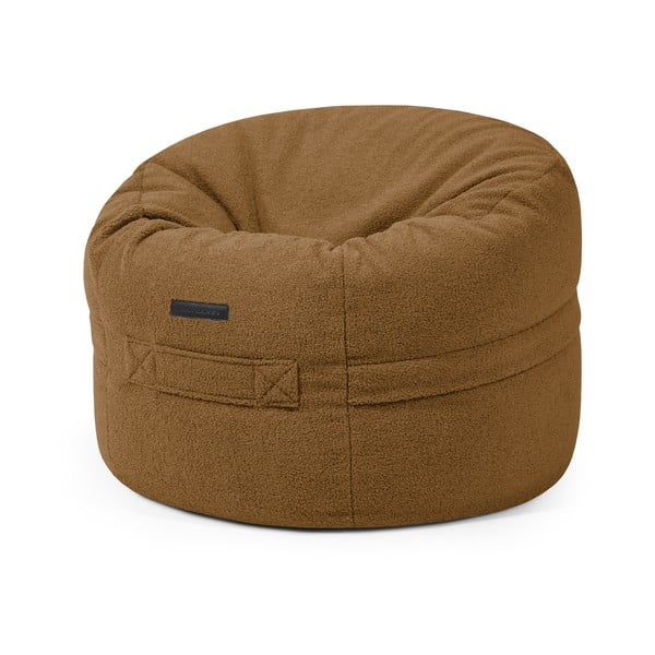 Кафяв детски пуф от букле Roll 80 – SLOWDOWN