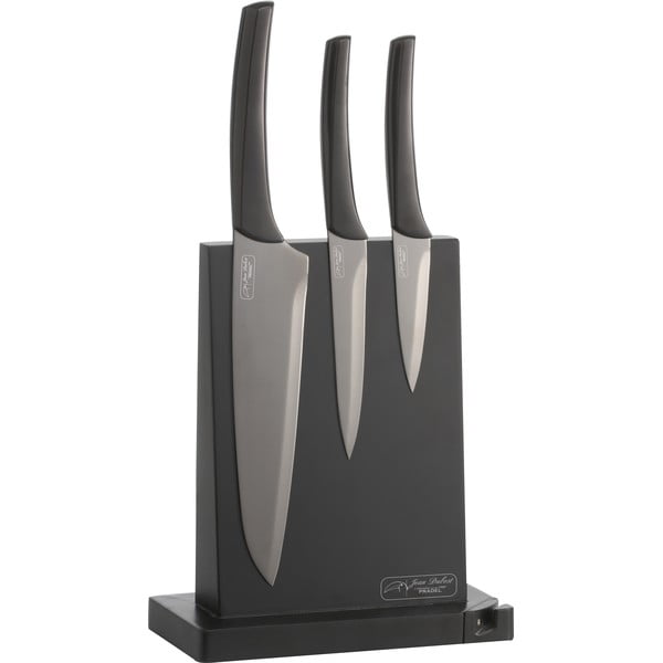 Комплект от 3 сиви кухненски ножа - Jean Dubost