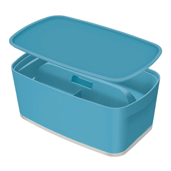 Синя кутия за съхранение с капак 32x19x13 cm MyBox – Leitz