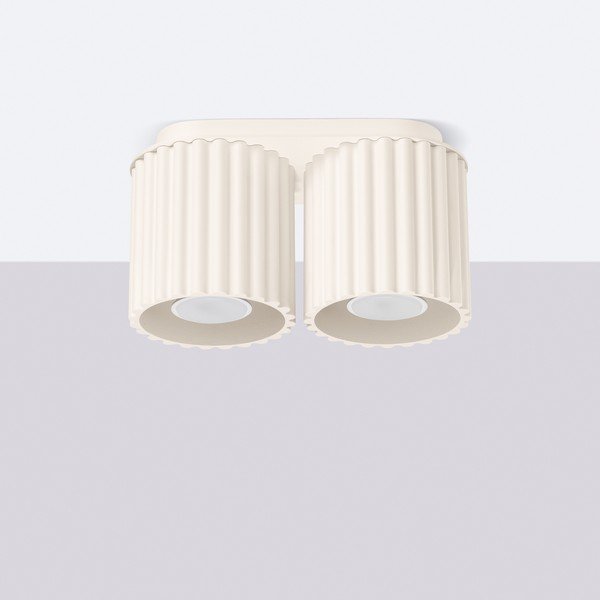 Бежов метален прожектор 10x21 cm Zora – Sollux-image-4