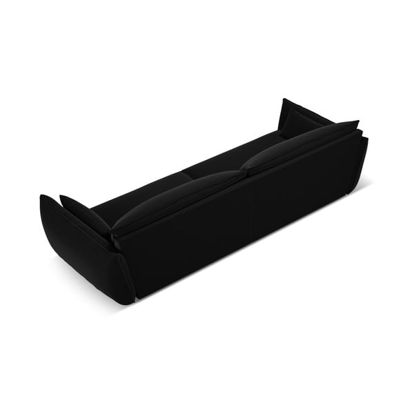 Черен кадифен диван 248 cm Vanda – Mazzini Sofas-image-3
