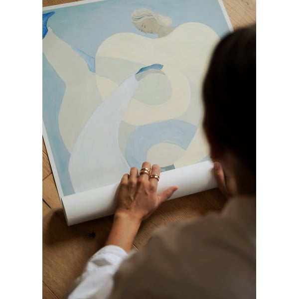 Постер 70x100 cm Hold You - Blue – Sofia Lind – The Poster Club-image-2