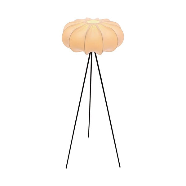 Бяла подова лампа с текстилен абажур (височина 147 cm) Cafee – Candellux Lighting-image-2