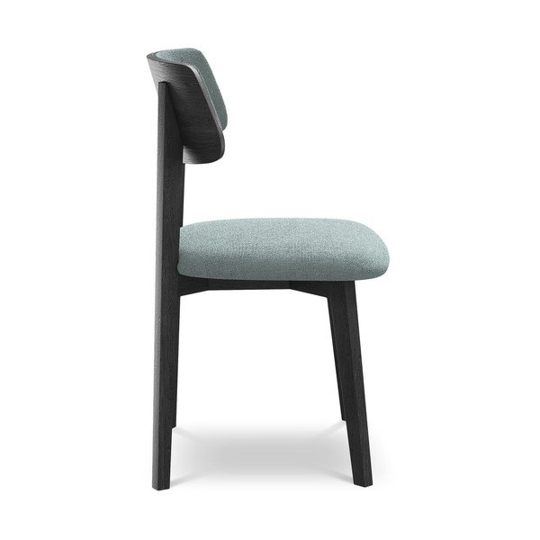 Син трапезен стол от масивна дървесина Niu – Makamii-image-2