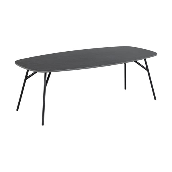 Черна масичка за кафе с керамичен плот 60x120 cm Caracas – Actona-image-2