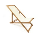 Бежов сгъваем градински шезлонг от акациева дървесина Deck - Bonami Essentials