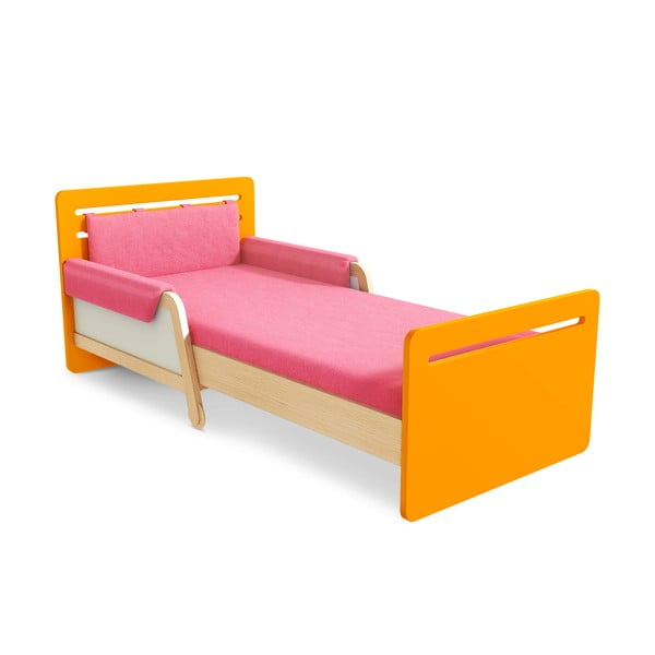 Oranžová nastavitelná postel Timoore Simple