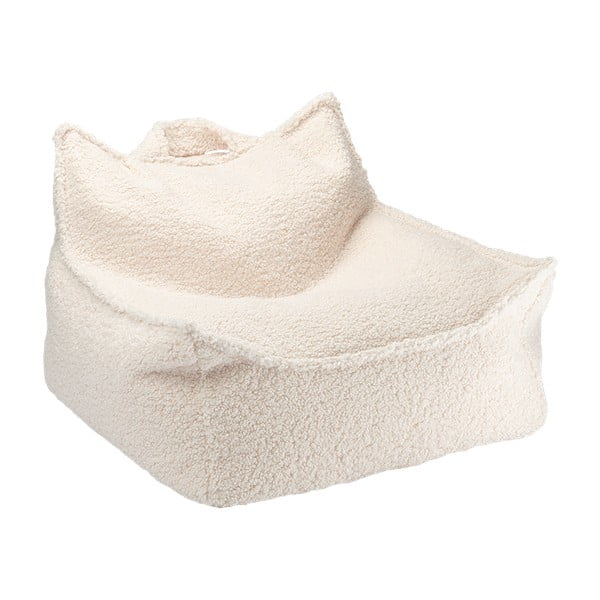 Кремав детски пуф от букле Chair – Wigiwama