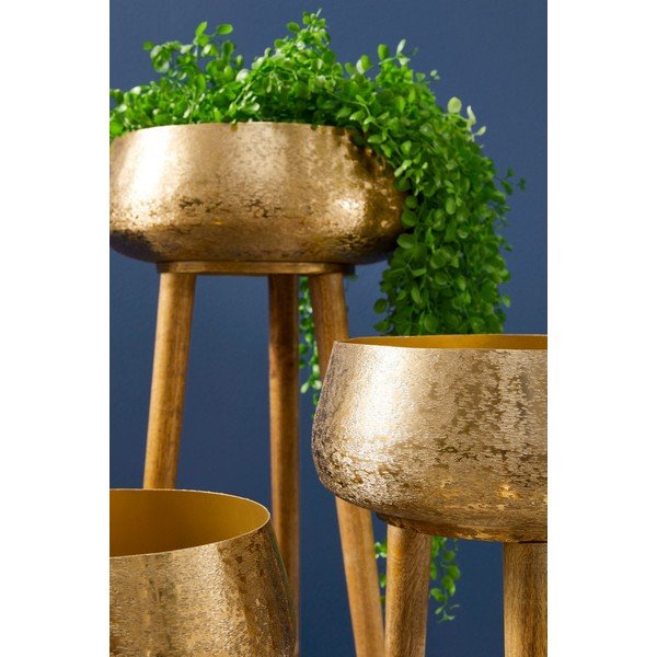 Метални ръчно изработени покрития за кашпи в комплект 3 бр. ø 37,5 cm Varanasi – Bizzotto-image-2