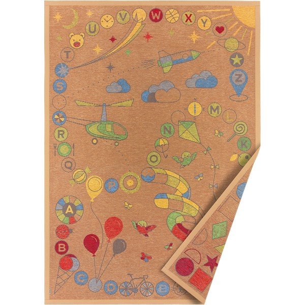 Кафяв двустранен детски килим , 160 x 230 cm Tähemaa - Narma-image-1