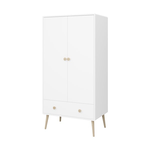 Бял детски гардероб 80x160 cm Gaia - Tvilum-image-3