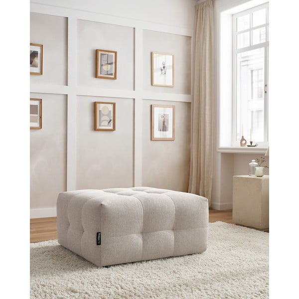 Бежова табуретка за крака Kleber - Bobochic Paris-image-1