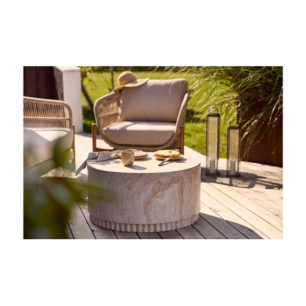 Керамична кръгла градинска масичка за кафе ø 60 cm Bonn – House Nordic-image-3