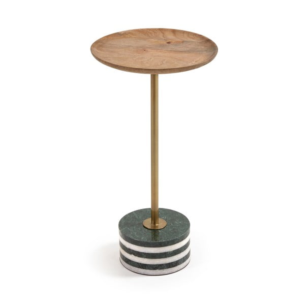 Kulatý odkládací stolek z mangového dřeva La Forma Lleyton, výška 25 cm