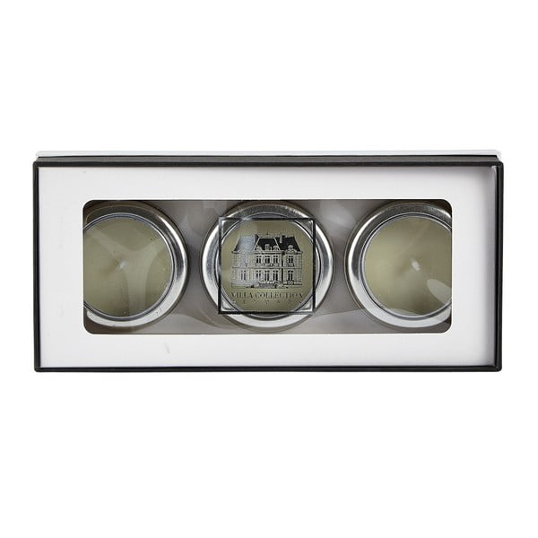 Комплект от 3 свещи с аромат на бял чай и джинджифил - Villa Collection