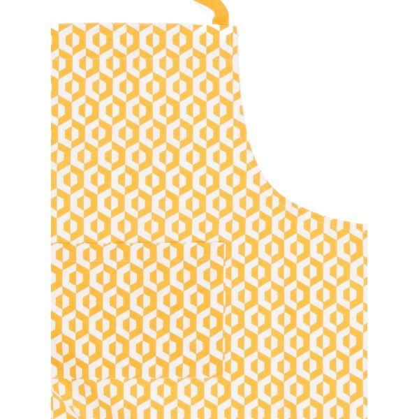 Жълта памучна престилка Hexagon - Tiseco Home Studio-image-2