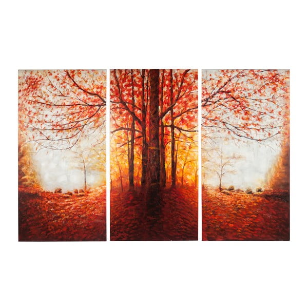 Ručně malovaný obraz J-Line Tree Autumn, 50x100 cm