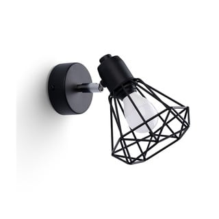 Черна стенна лампа ø 10 cm Varpu - Nice Lamps