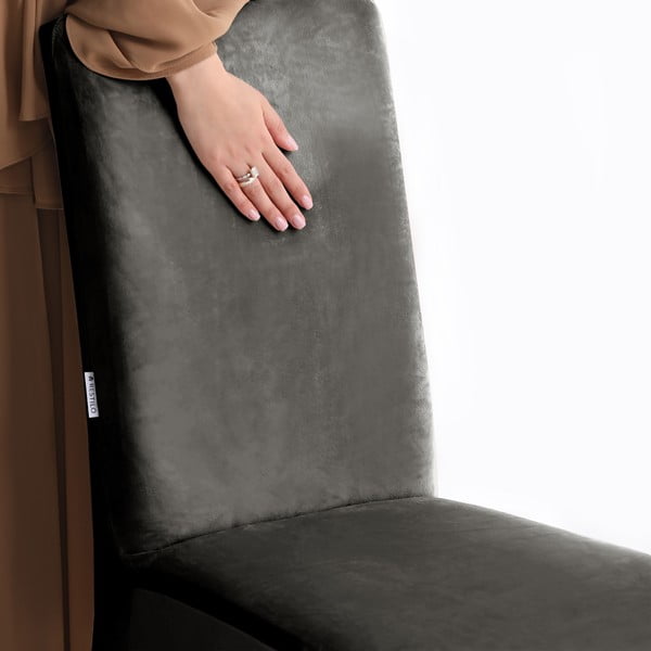 Сиво ластично покривало за стол 48 cm Sento – Restilo-image-4