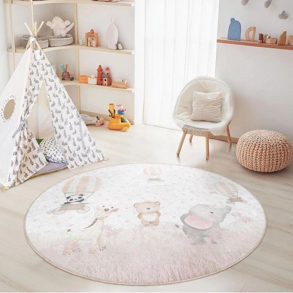 Детски килим подходящ за пране ø100 cm Dainty Animals – Mila Home-image-2