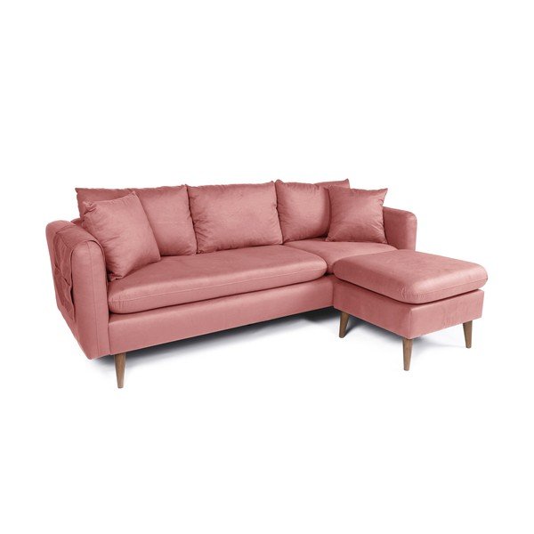 Светлорозов диван 215 cm Sofia – Balcab Home-image-2