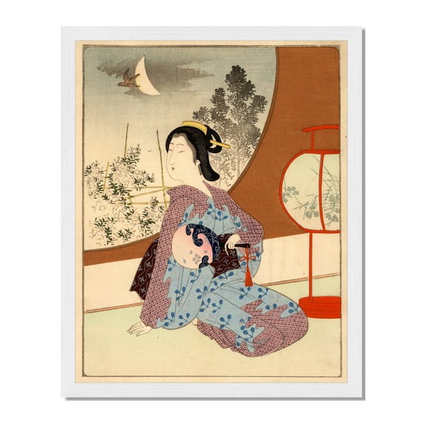 Obraz v rámu Liv Corday Asian Geisha, 40 x 50 cm