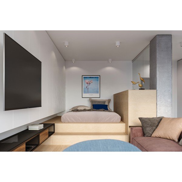 Бяло таванно осветително тяло Luigi - Sollux-image-1