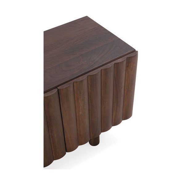 Кафява маса за телевизор от масивно манго 160x55x40 cm Tamira – MOME-image-3