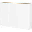 Бяло шкафче от декор от дъб  138x105x25 cm Libbiano – Germania