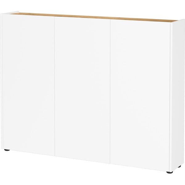 Бяло шкафче от декор от дъб  138x105x25 cm Libbiano – Germania