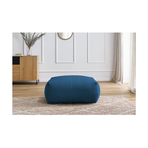 Тъмносиня табуретка  от рипсено кадифе Voltaire – Bobochic Paris-image-4