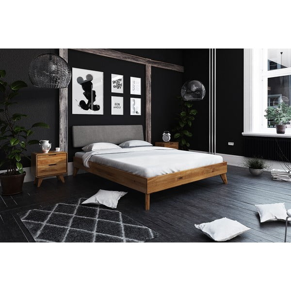 Дъбово двойно легло 140x200 cm Greg 3 - The Beds-image-3