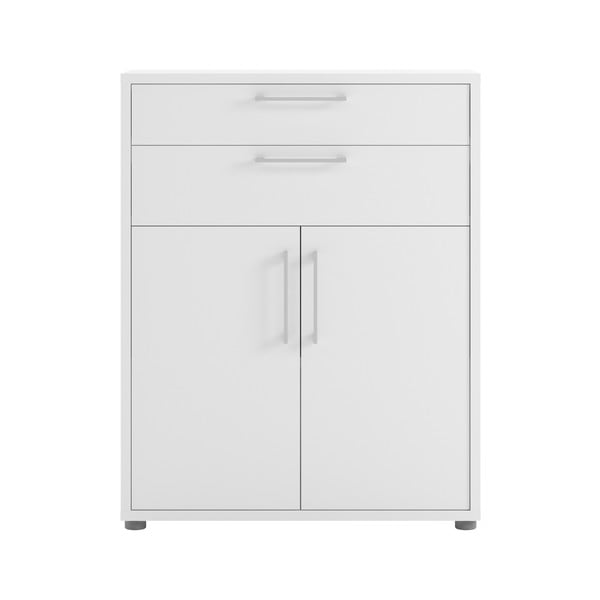 Бяла модулна библиотека 89x113 cm Prima – Tvilum-image-2