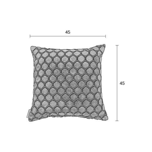 Тъмно сива възглавница с пълнеж , 45 x 45 cm Monty - Zuiver-image-1