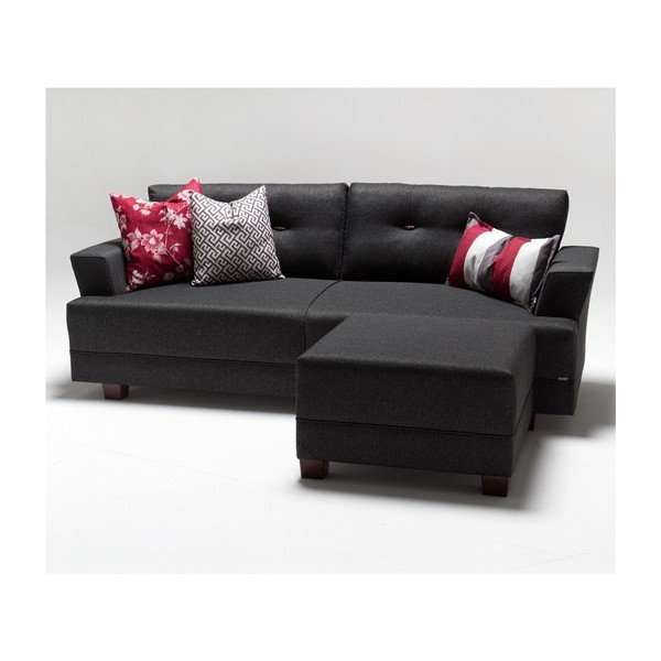 Сив диван ляв ъгъл Ingrid - Balcab Home-image-3