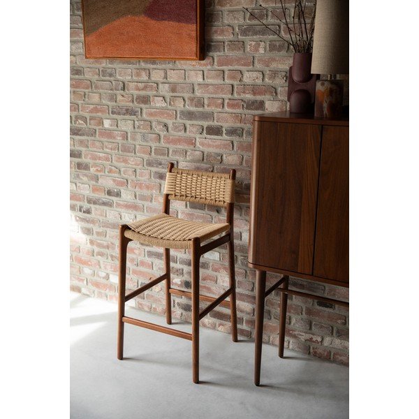 Бар стол от масивен бук в естествен цвят (височина на седалката 67,5 cm) Cecile – Dutchbone-image-1