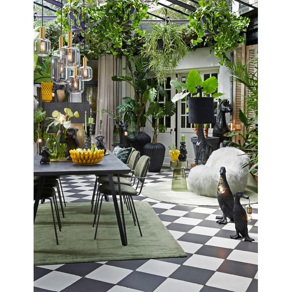 Стъклена кръгла странична масичка ø 30 cm Dakwa – Light & Living-image-1