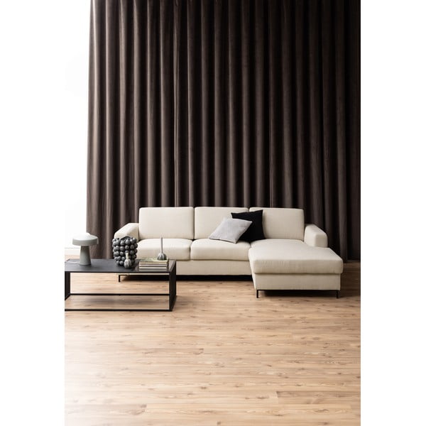 Черна масичка за кафе със стъклен плот 60x120 cm Strington - Actona-image-1