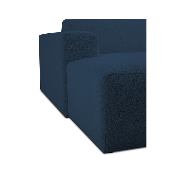 Тъмносин модулен диван от букле (ляв ъгъл) Roxy – Scandic-image-4