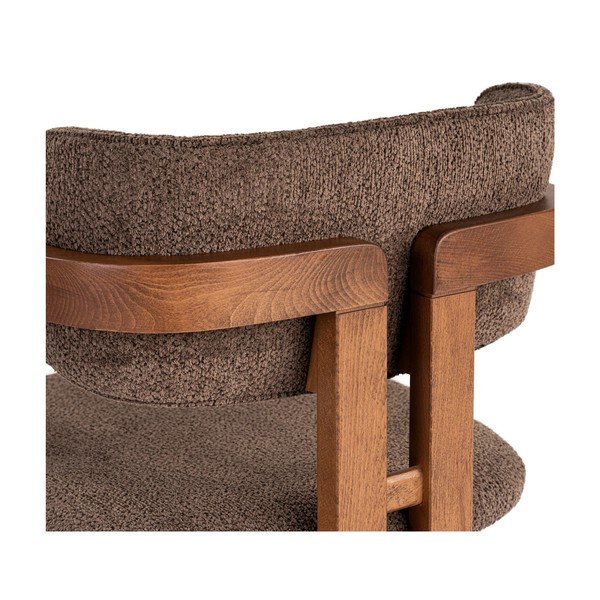Кафяв трапезен стол с подлакътници Toscana – Kalune Design-image-4