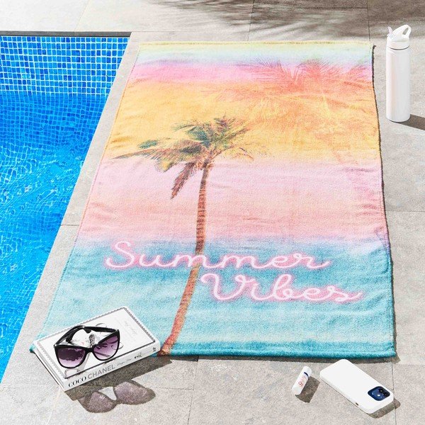 Памучна плажна кърпа от тери 76x160 cm Summer Vibes – Sassy B-image-1