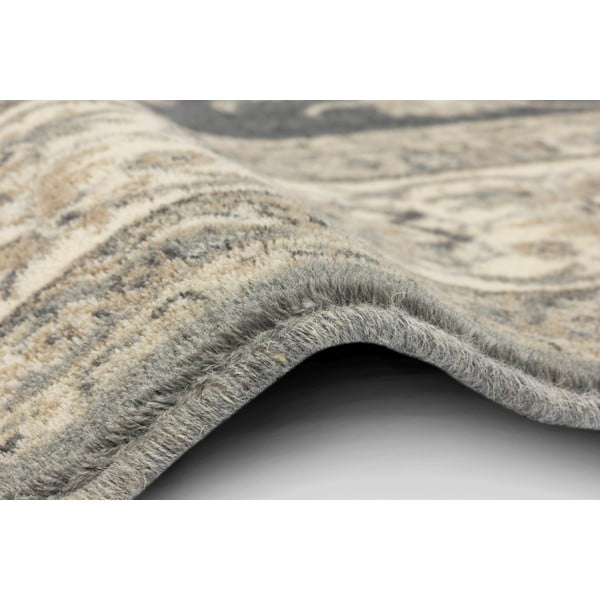 Сив вълнен килим 133x180 cm Beatrice - Agnella-image-2