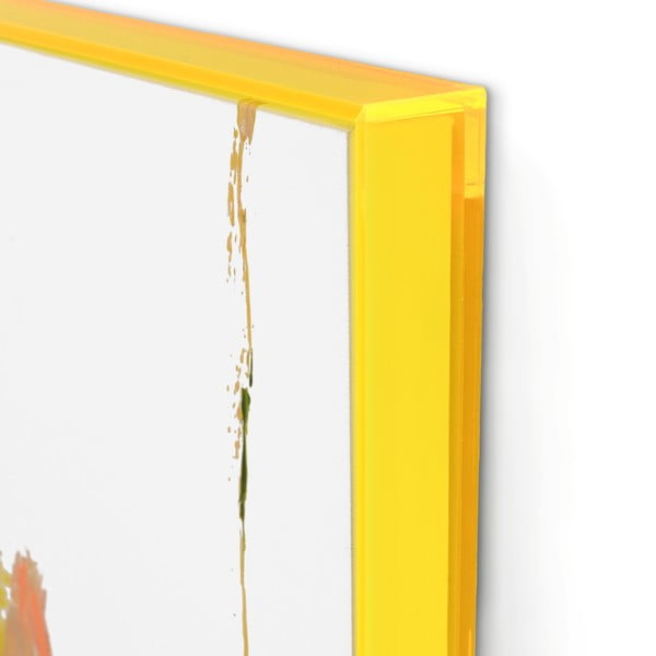 Картина с ръчно изрисувани елементи 102x102 cm Confidential Yellow – Malerifabrikken-image-2