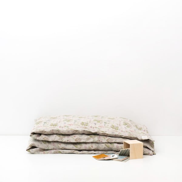 Детски бежов лен Ботаника, 140 x 200 cm - Linen Tales-image-2