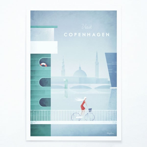Плакат , 30 x 40 cm Copenhagen - Travelposter