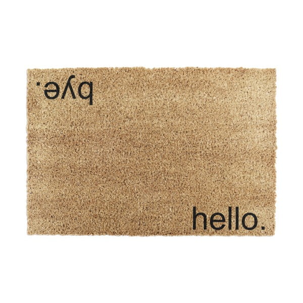 Изтривалка от кокосови влакна 40x60 cm Hello, Bye – Artsy Doormats