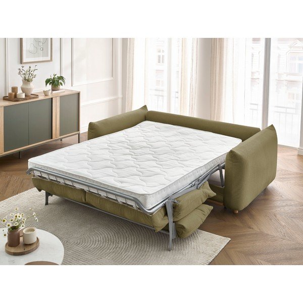 Зелен сгъваем диван 214 cm Ernest – Bobochic Paris-image-1