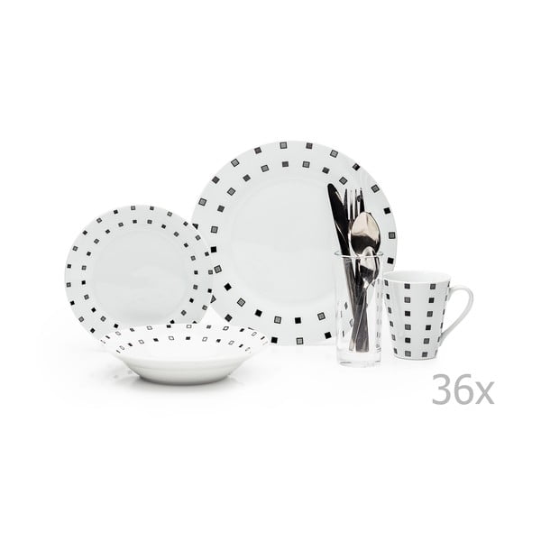 36dílná sada nádobí a příborů Sabichi Revive