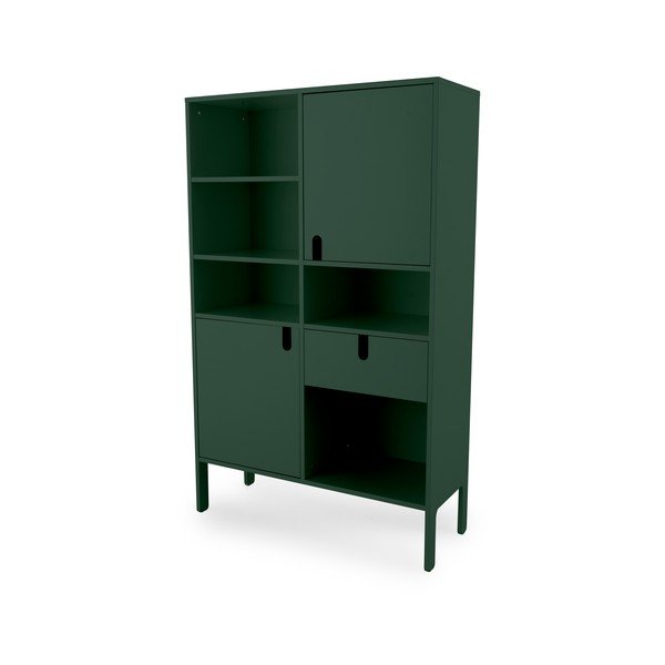 Зелен шкаф за книги 109x176 cm Uno - Tenzo-image-2